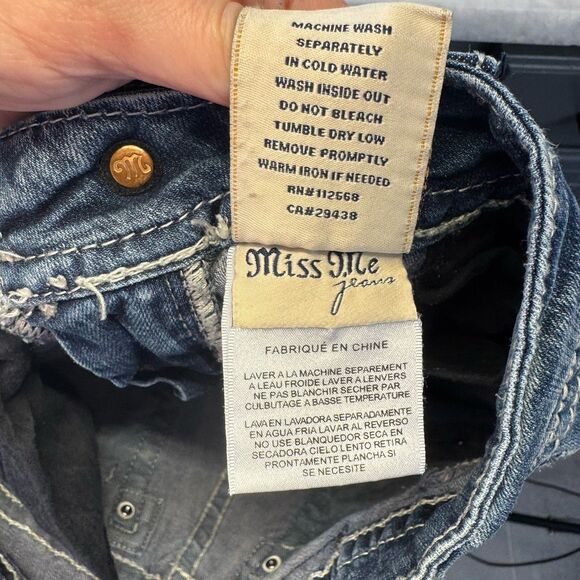 Miss Me Distressed Skinny Stretch Denim Jp5646s2 Sz 27 - Picture 11 of 15